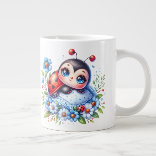 Ladybug - Extra-large coffee mug (Right)