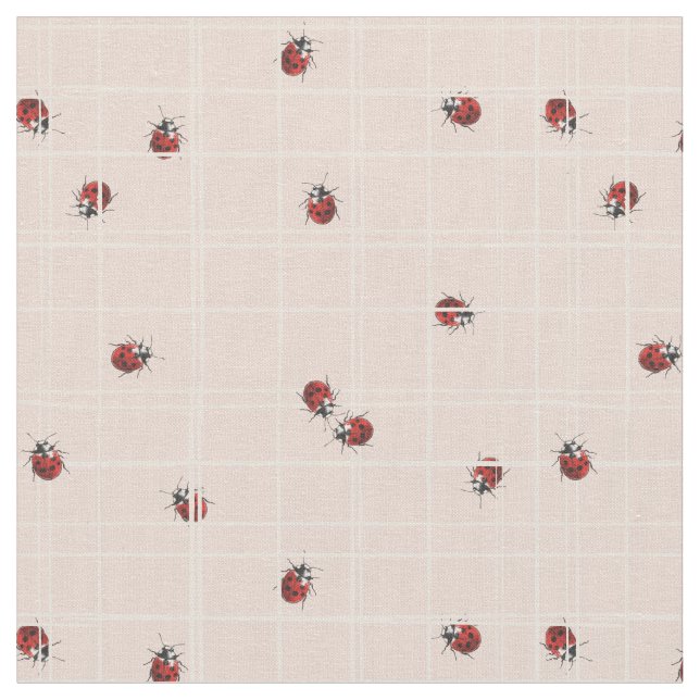 Ladybug  fabric (Close Up)