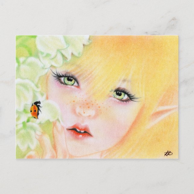 Ladybug Fairy Postcard (Front)