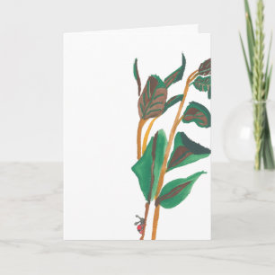 Ladybug Fern Card