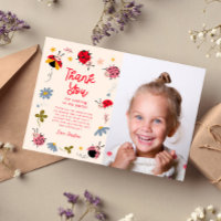 Ladybug Floral Birthday Party Photo