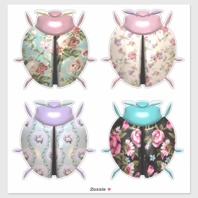 Ladybug floral pattern cute (Sheet)