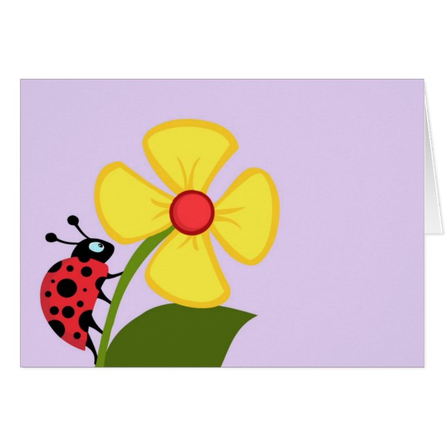Ladybug Flower (Front Horizontal)