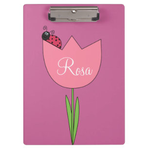Ladybug Flower Clipboard