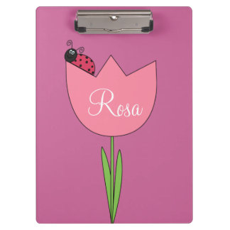 Ladybug Flower Clipboard
