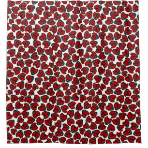 Ladybug Gathering Shower Curtain