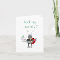 Ladybug Get Well Card