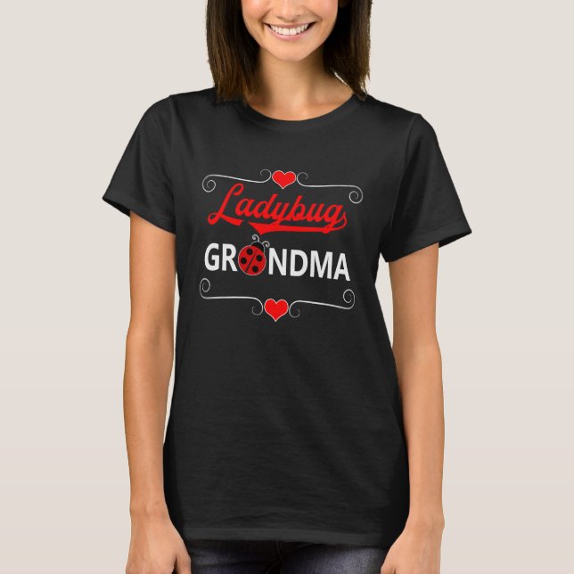 Ladybug Grandma Gift T-Shirt (Front)