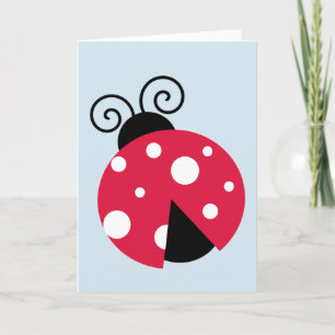 LADYBUG GREETING CARDS, ALL OCCASION BLANK HOLIDAY CARD