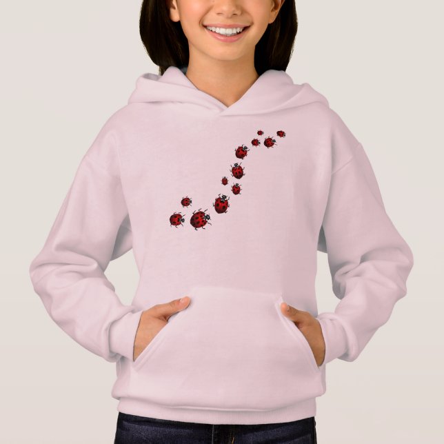 Ladybug Hoodie Girl's Ladybug Hoodie Shirt & Gifts (Front)