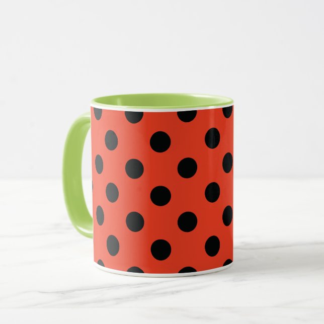 Ladybug Illustration Mug (Front Left)