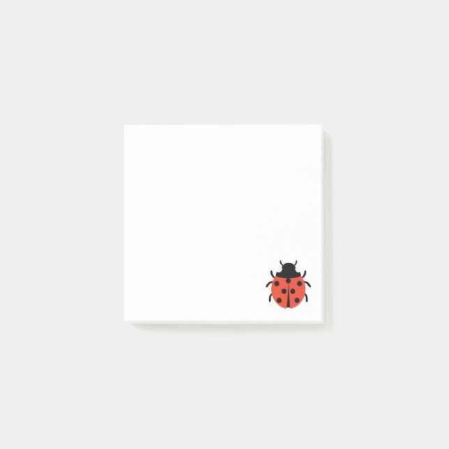 Ladybug Illustration Post-it Notes (Front)