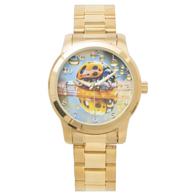 Ladybug in rain watch (Front)