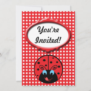 Ladybug Invitation