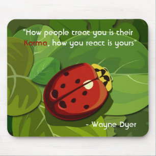 Ladybug Karma Mouse Pad