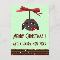 ladybug kawaii xmas greetings