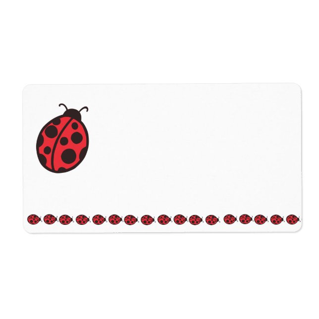 Ladybug Label (Front)