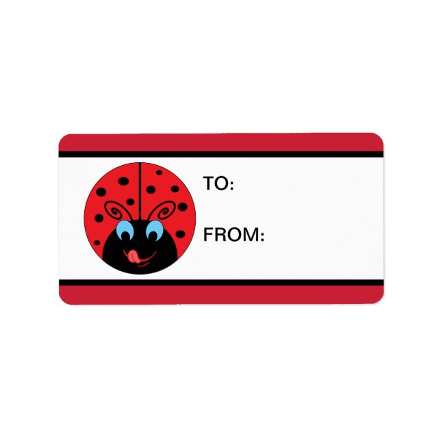 Ladybug Label (Front)