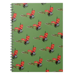 Ladybug, Lady bird fly Spiral Notebook