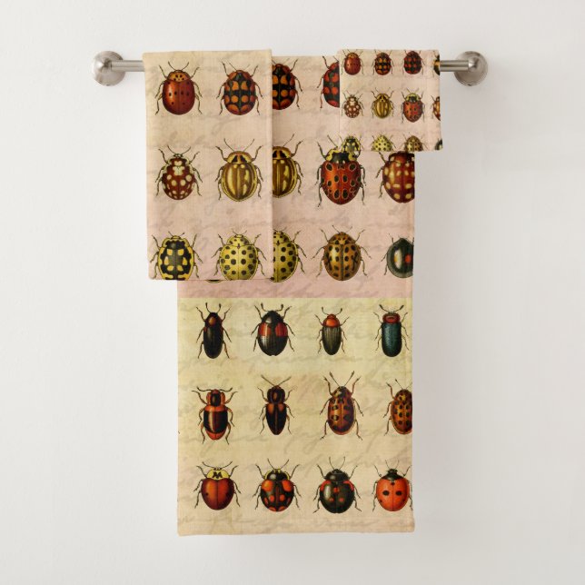 Ladybug Ladybird Beetle Insect Bug Bath Towel Set (Insitu)