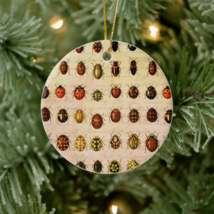 Ladybug Ladybird Beetle Insect Bug Ceramic Tree Decoration