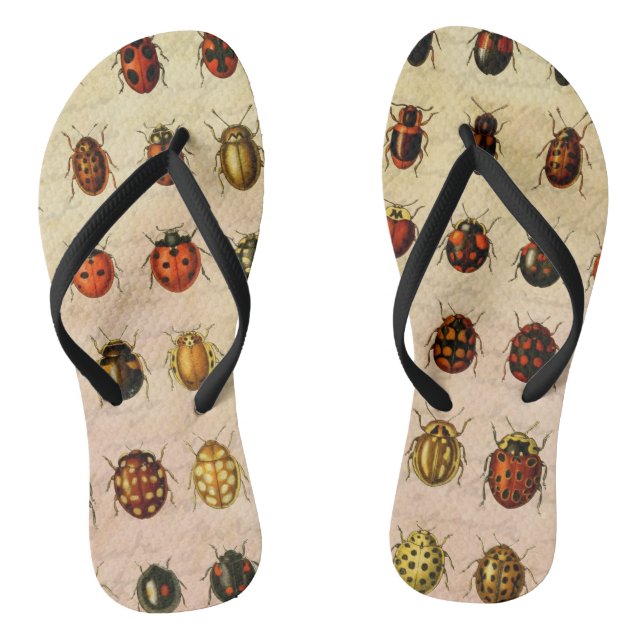 Ladybug Ladybird Beetle Insect Bug Jandals (Footbed)