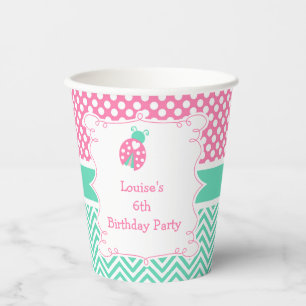 Ladybug Ladybird Birthday Party Paper Cups