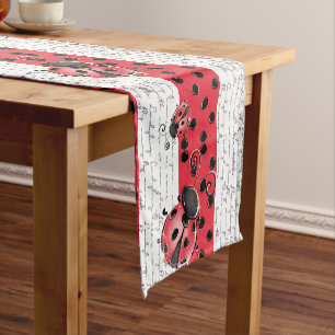 Ladybug Ladybird design Short Table Runner
