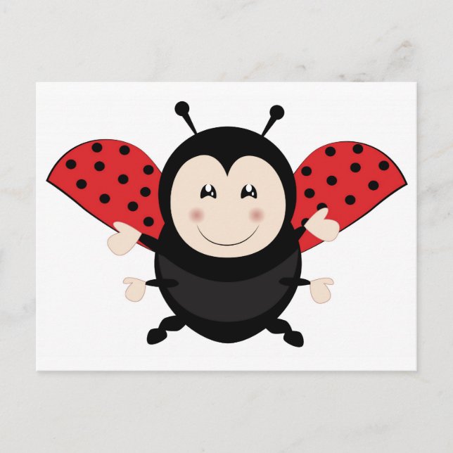 Ladybug Ladybird Postcard (Front)