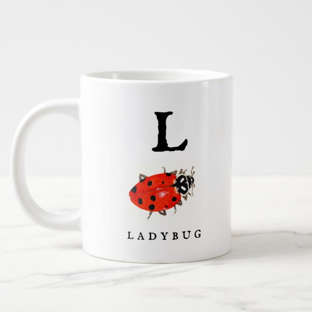 Ladybug  large coffee mug (Left)