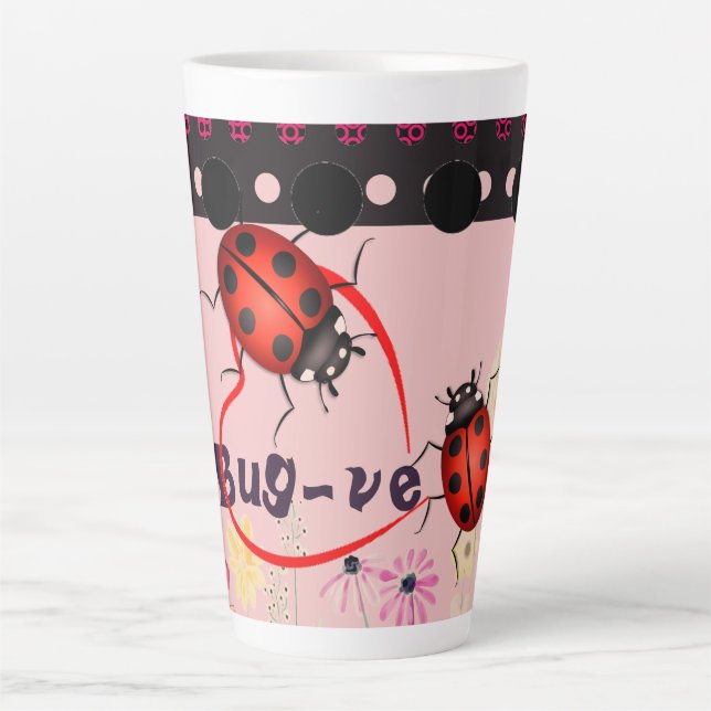 Ladybug Latte Love Latte Mug (Front)