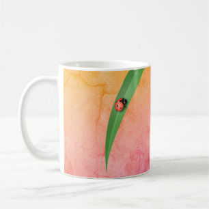 Ladybug Leaf Coffee Mug