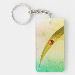 Ladybug Leaf Key Ring