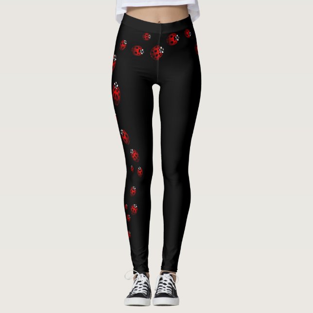 Ladybug Leggings Ladybird Insect Leggings (Front)