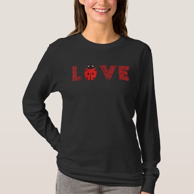 Ladybug Leopard Entomology Ladybug  Bug Love T-Shirt (Front)