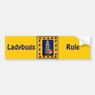 Ladybug Lighthouses Bumper Sticker