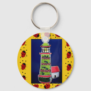 Ladybug Lighthouses Key Ring
