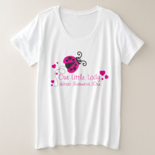 Ladybug little lady cute pink maternity t-shirt plus size T-Shirt
