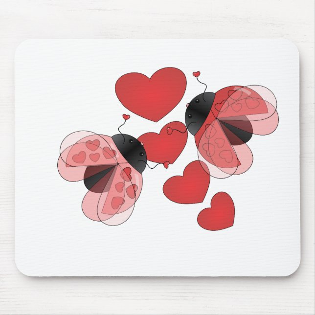 Ladybug Love Mouse Pad (Front)
