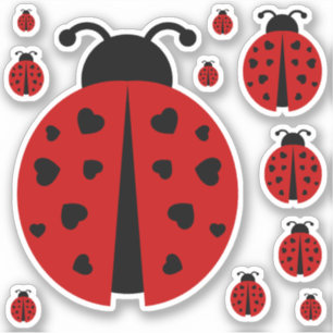 ladybug love sticker