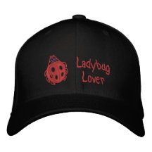 Ladybug Lover Embroidered Cap