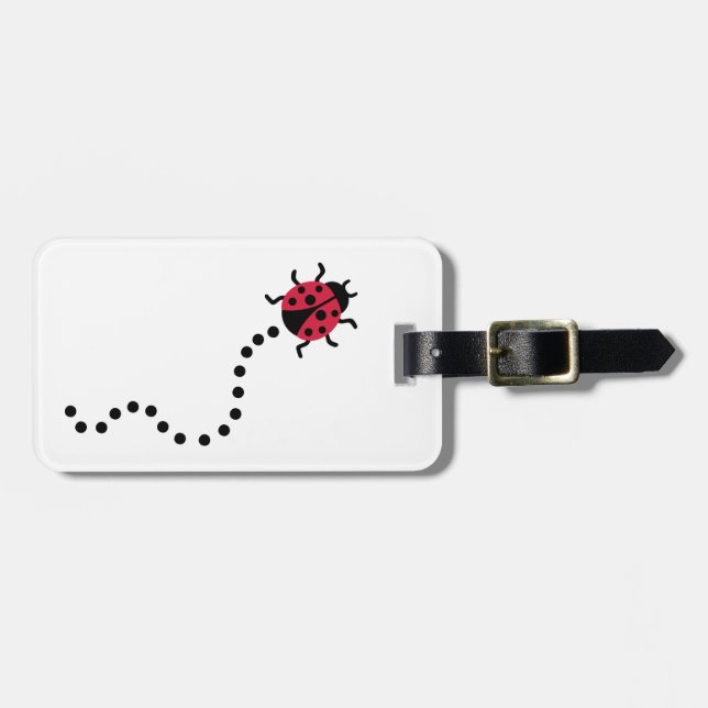 Ladybug Luggage Tag (Front Horizontal)
