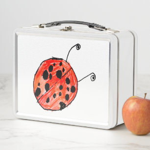 Ladybug Metal Lunch Box
