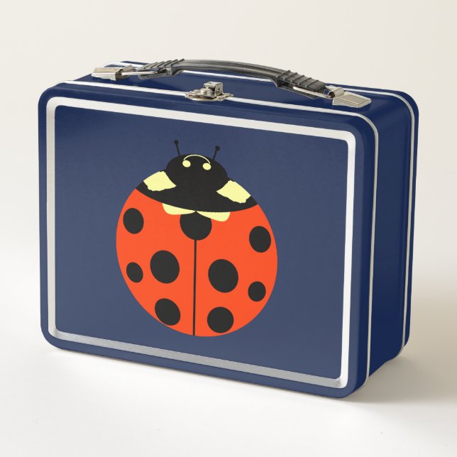 Ladybug Metal Lunch Box (Front)
