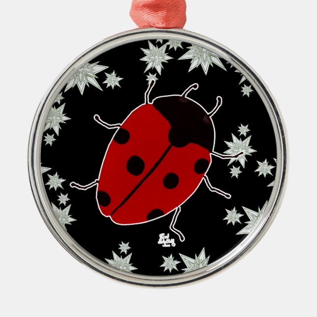 LADYBUG METAL TREE DECORATION (Front)