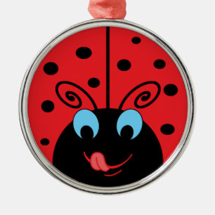 Ladybug Metal Tree Decoration