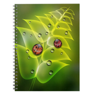 Ladybug Morning Spiral Notebook