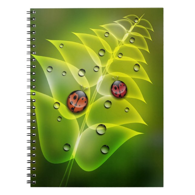 Ladybug Morning Spiral Notebook (Front)