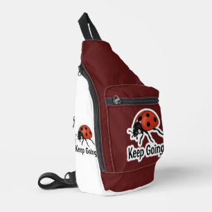 Ladybug Motivation Sticker  Sling Bag