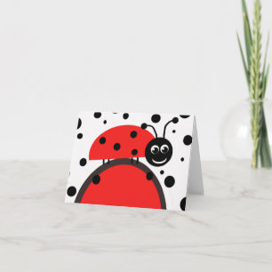 Ladybug Note Card